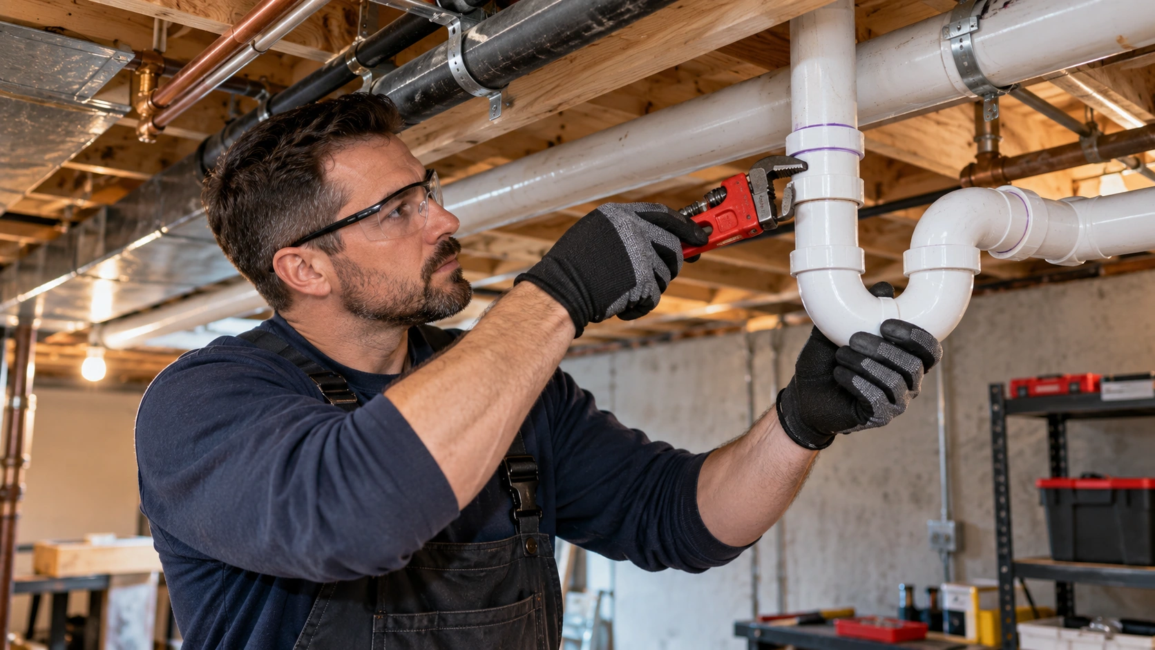 Residential pipe repair.