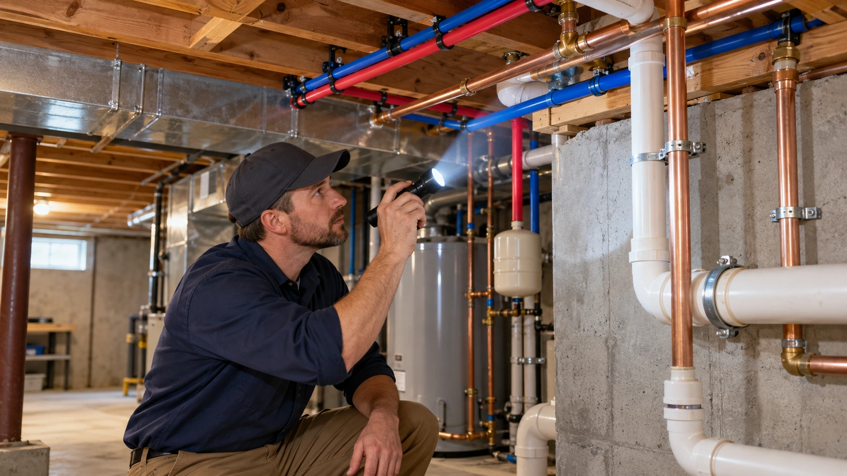 Whole house repiping inspection.