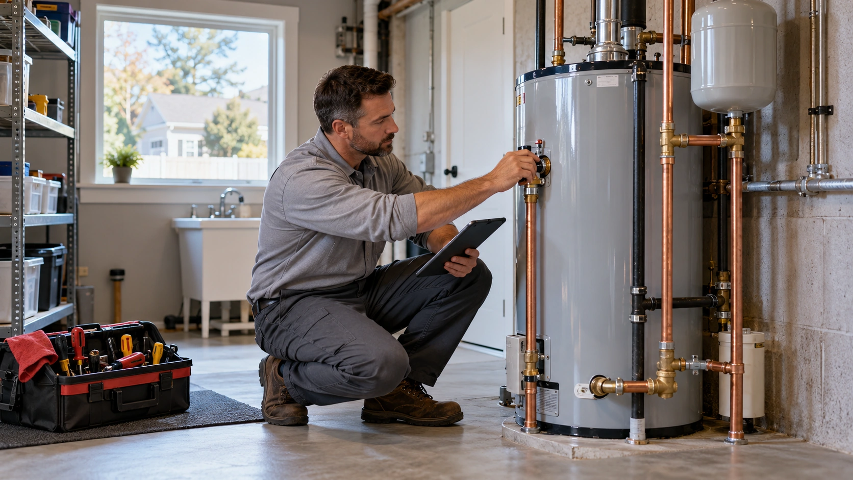 Water heater service by a licensed plumber in Massapequa, NY.